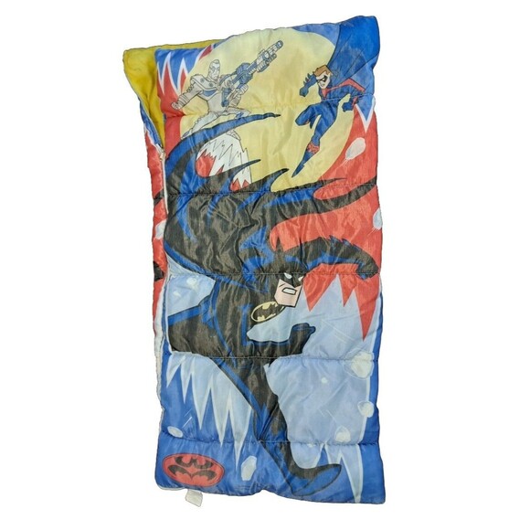 Batman Adventures Robin Mr. Freeze 1997 Kids DC Comics Sleeping Bag Zip up Vtg - Picture 2 of 5